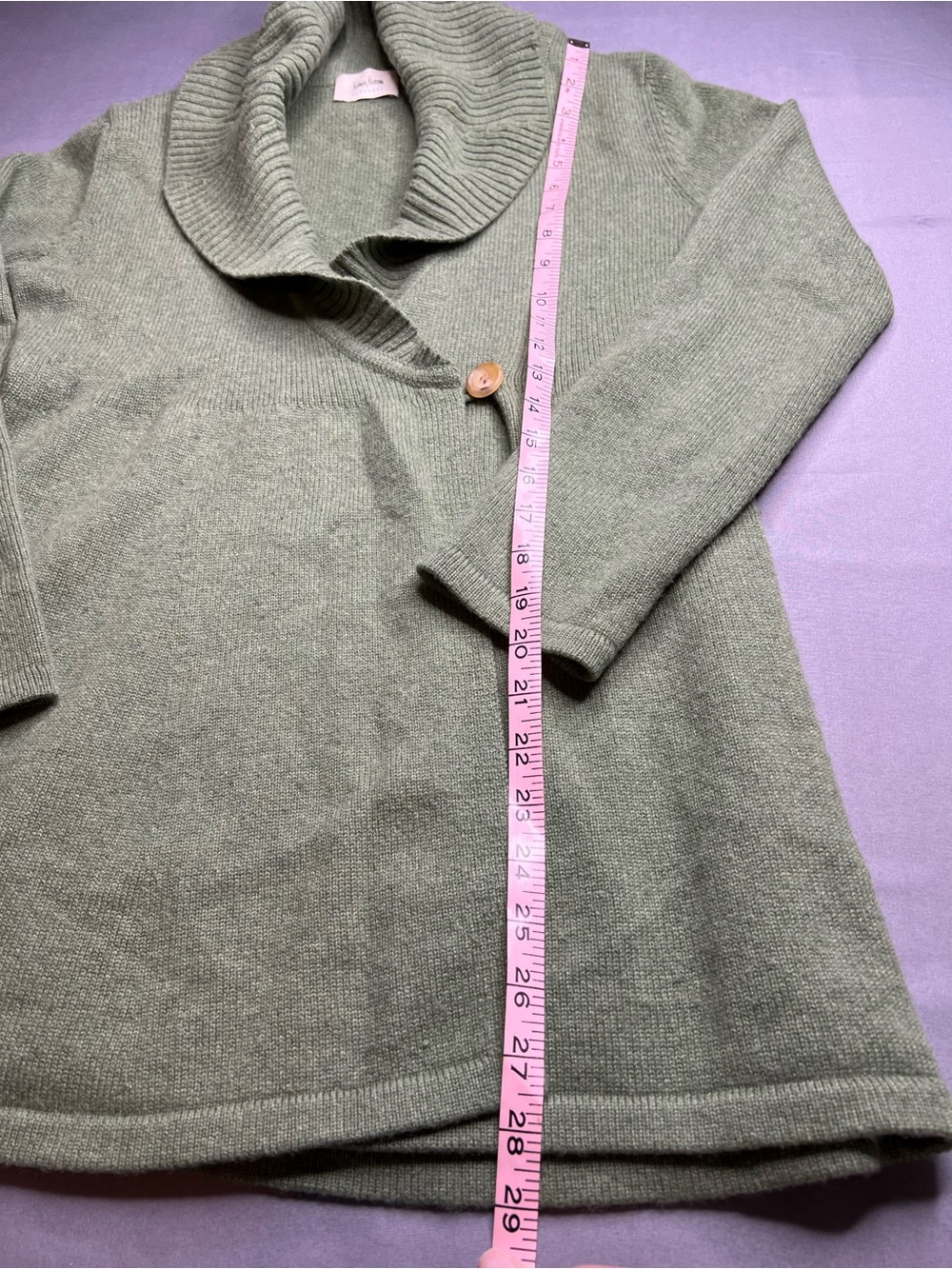 Neiman Marcus Cashmere Sweater - Light Sage size Medium - Picture 4 of 10